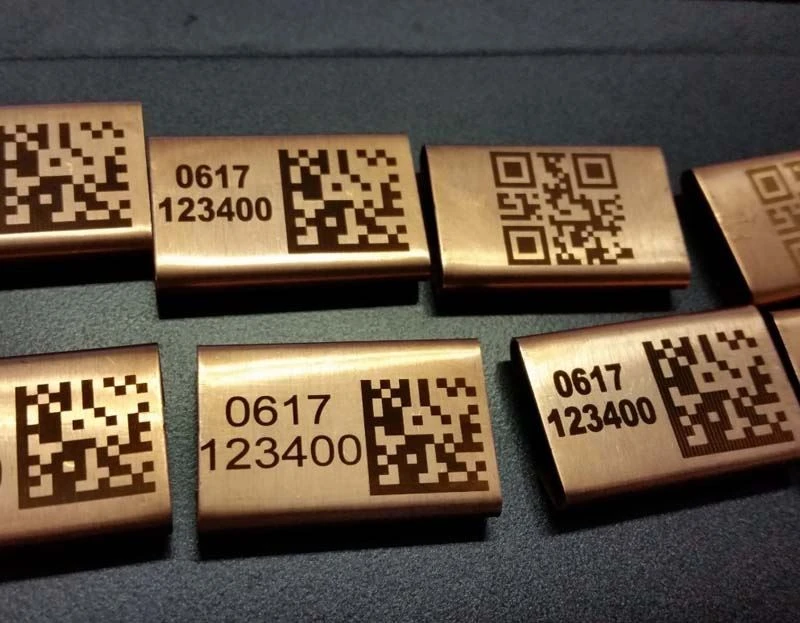 Laser engraving on barcodes Laser engraving on barcodes
