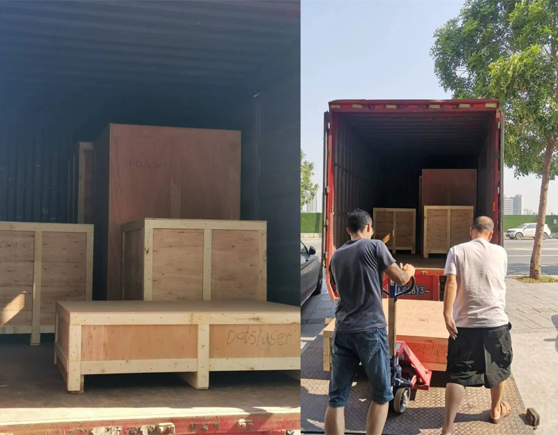 laser machines shipped