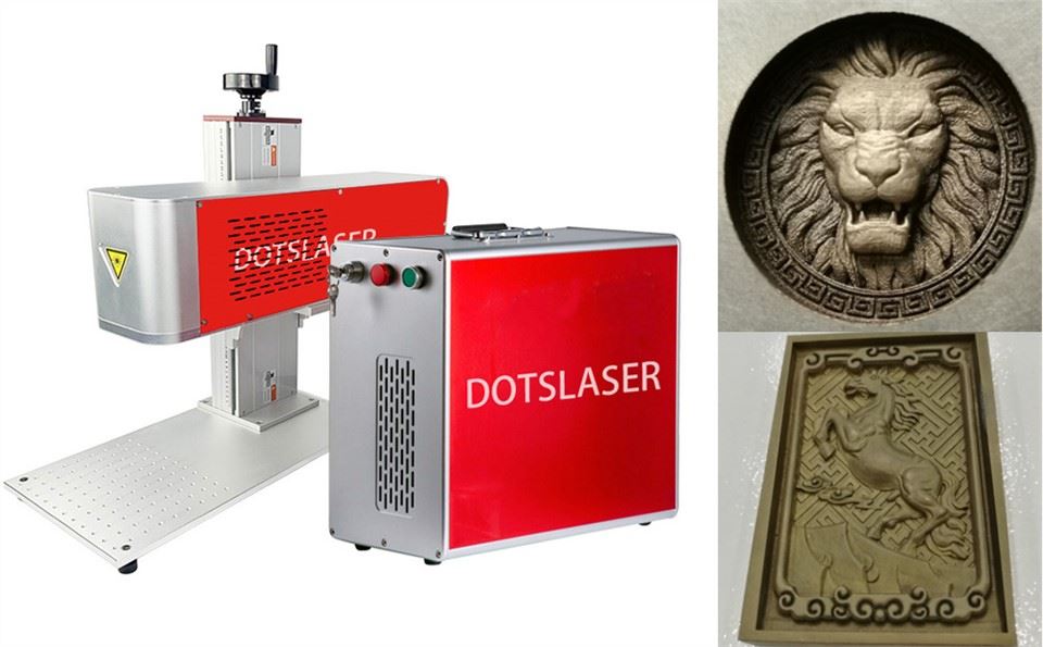 Marcador láser de superficie curva 3D