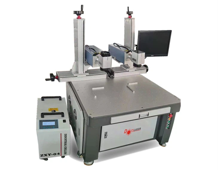 Marcador láser UV de doble cabezal