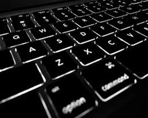 Laser marking on keyboard